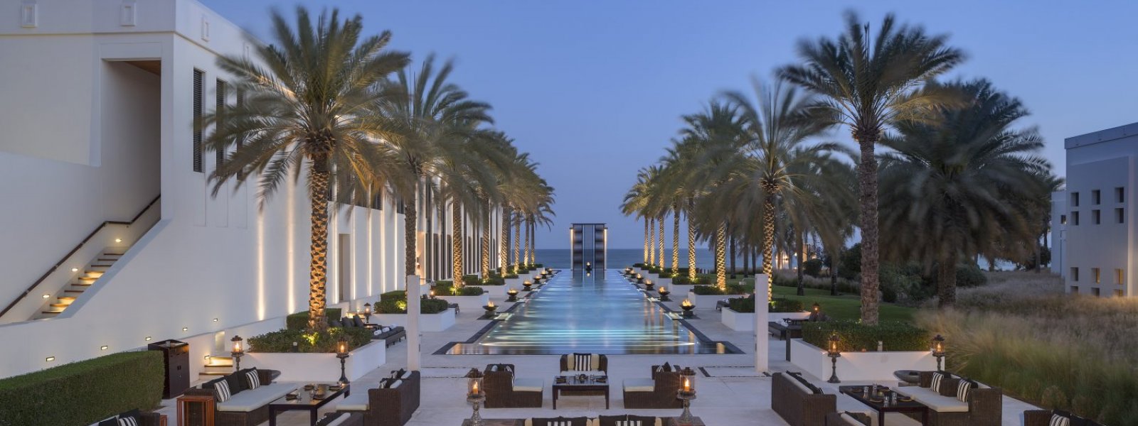 The Chedi Muscat long pool Cabana