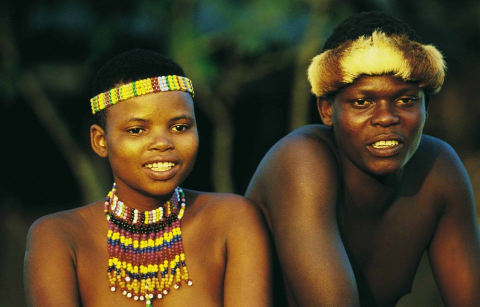 Zulu pariskunta Zulu pariskunta, Etelä-Afrikka