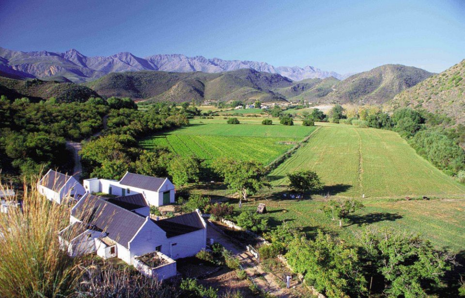Oudtshoornin kaupunki Etelä-Afrikassa Oudtshoorn, Western cape, South-Africa