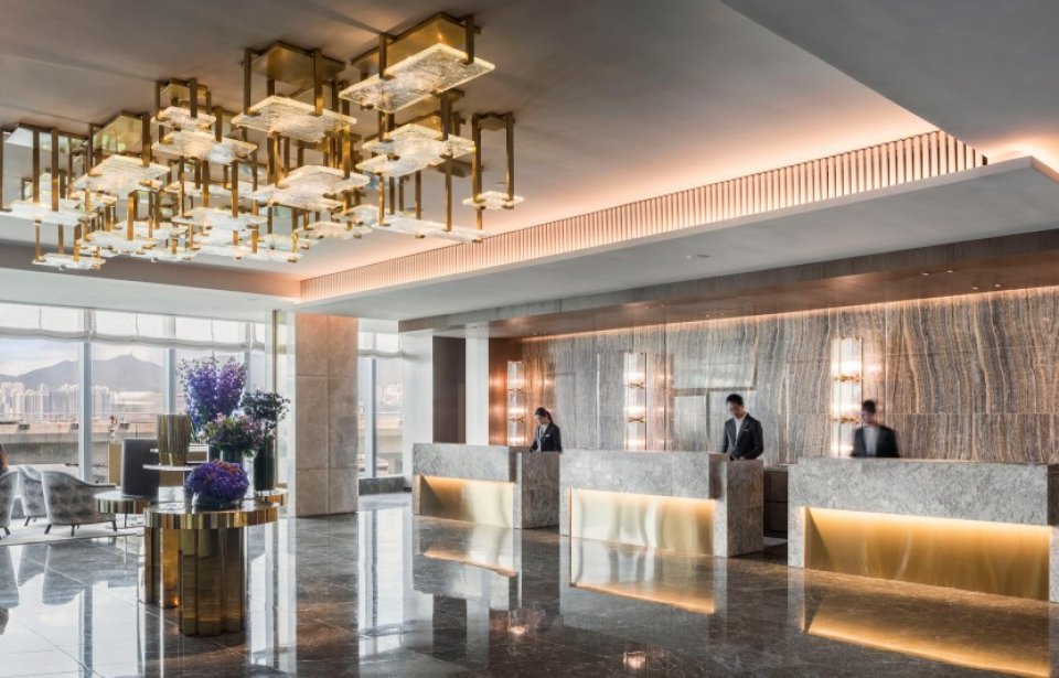 Hotel Vic lobby Hotel Vic lobby, Hong Kong