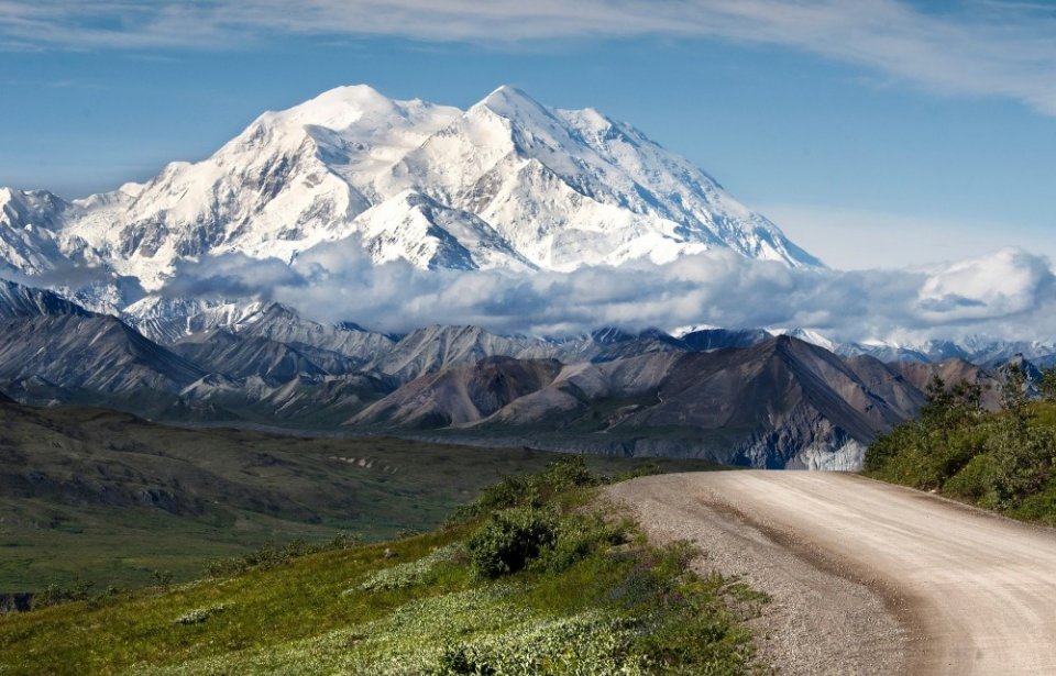 Alaskan vuoristomaisemaa Alaska