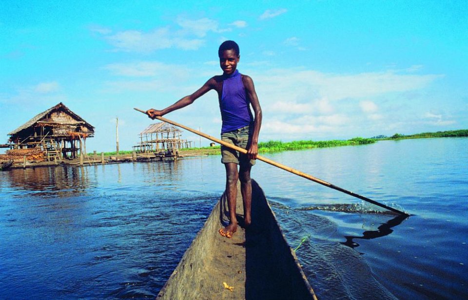 Sepik joella, Papua Uusi-Guinea Papua uusi-guinea
