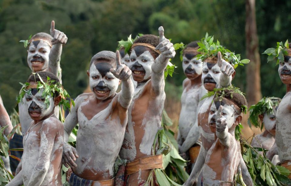 Tansseja ja tradiitioita Papua Uusi-Guinea Papua uusi-guinea