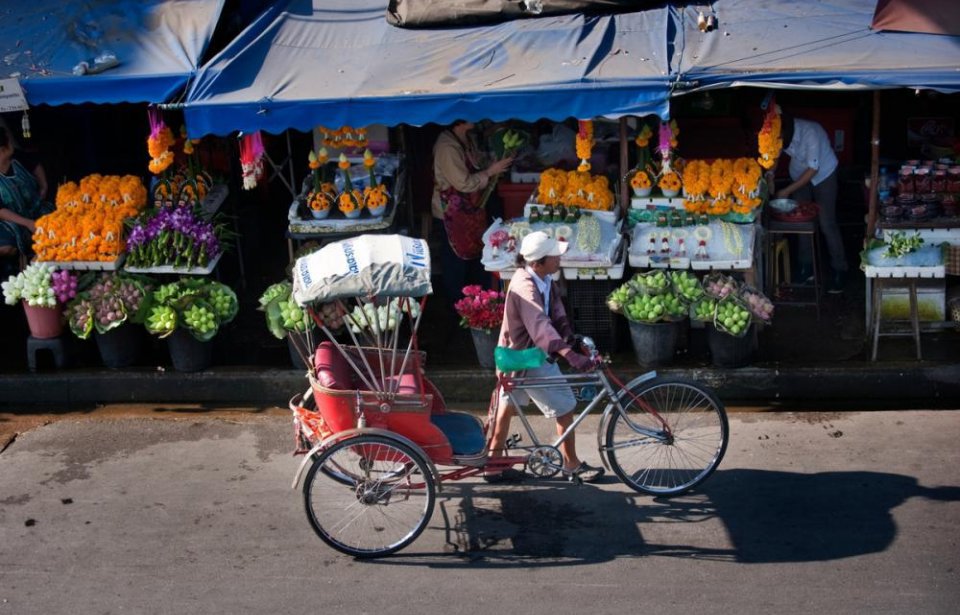 Kukkakauppaa Thaimaassa Thaimaa