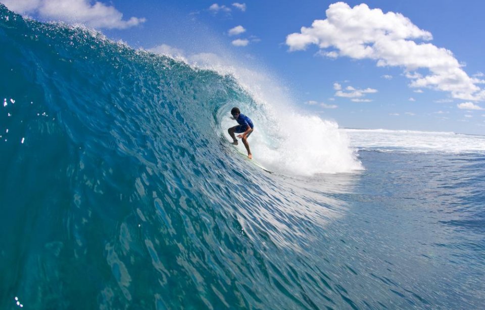 Surffausta Tongalla Tonga, Tyynimeri