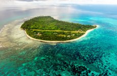Denis Private Island aerieal