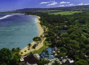 Shanti Maurice aerial beach
