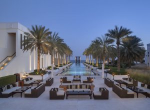The Chedi Muscat long pool Cabana