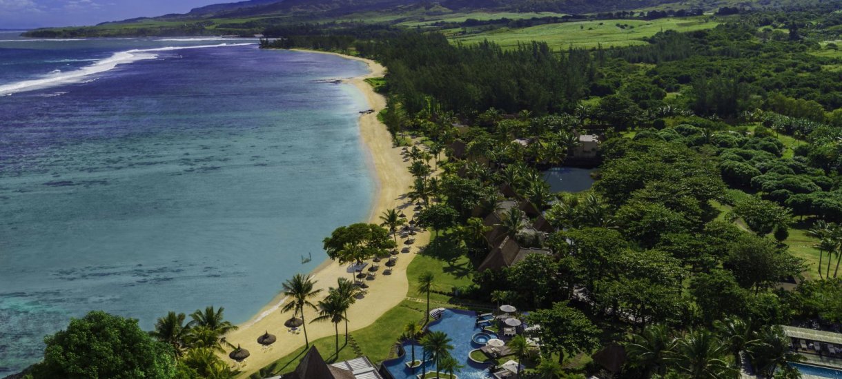 Shanti Maurice aerial beach