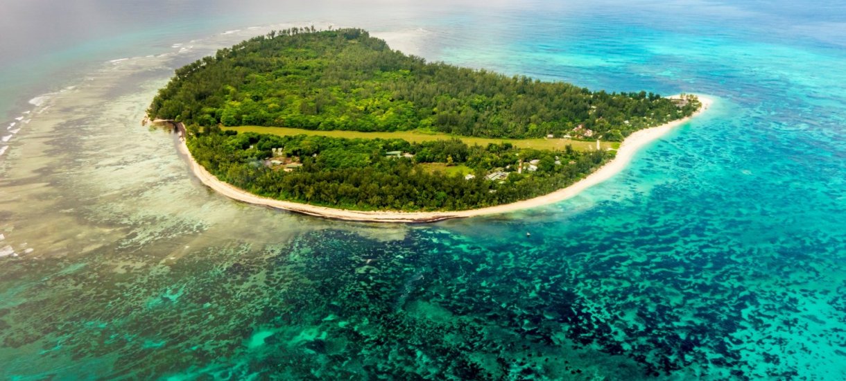 Denis Private Island aerieal