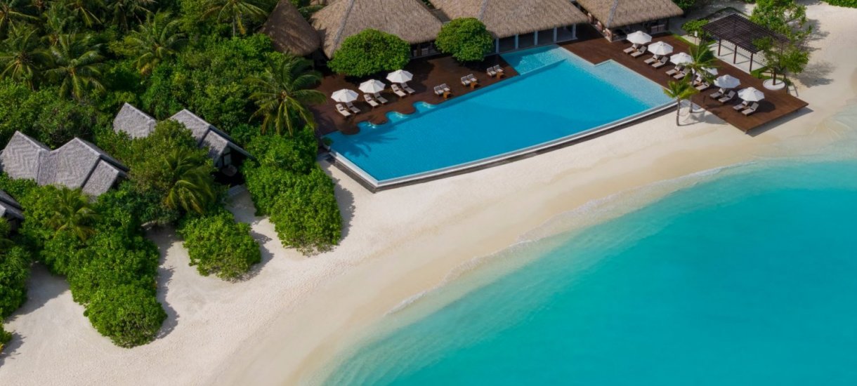 Heritance Aarah main pool arial