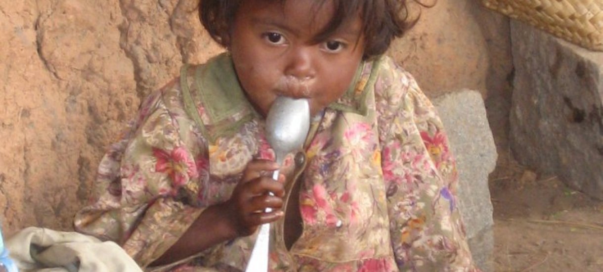 Child in highlands, Madagaskar