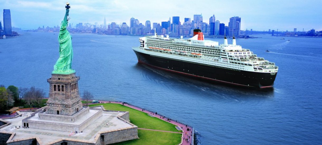 Cunard saapuu New Yorkiin