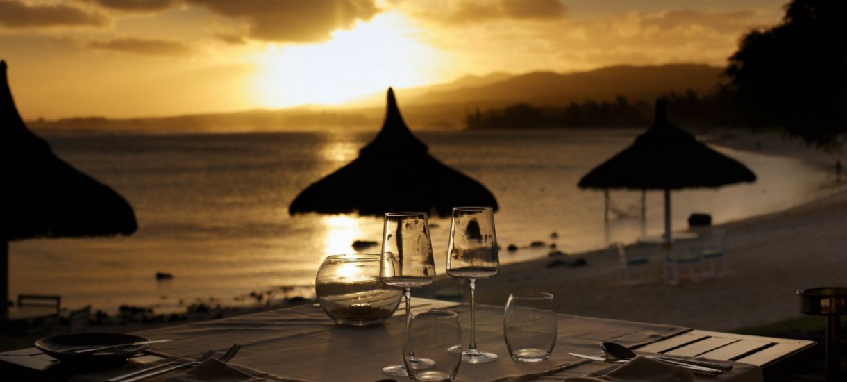 Shanti Maurice restaurant sunset