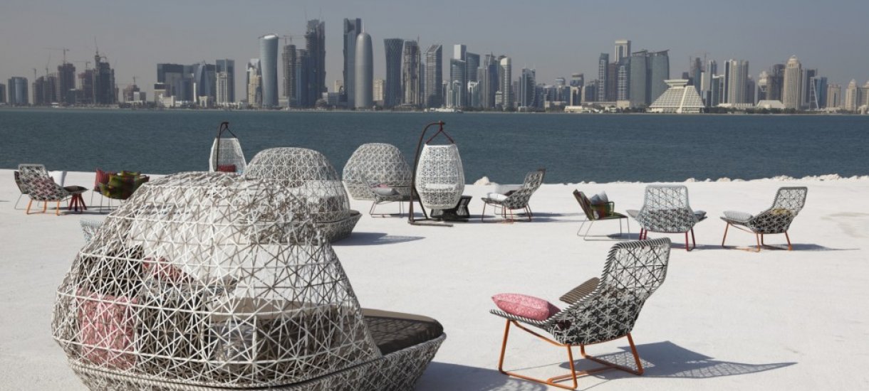 Kahvila rannalla Kahvila, Qatar