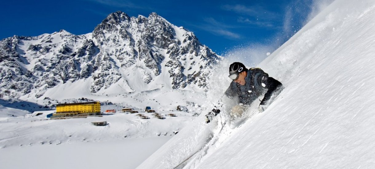 Skiing in Portillo